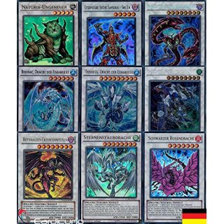 Yugioh Karten - 12 Extra Deck Karten + Holo - wie ein Booster! Deutsch! Synchro Monster