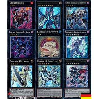 Yugioh Karten - 12 Extra Deck Karten + Holo - wie ein Booster! Deutsch! XYZ Monster