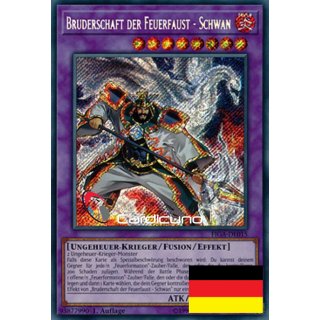Bruderschaft der Feuerfaust - Schwan, DE 1A Secret Rare FIGA-DE015