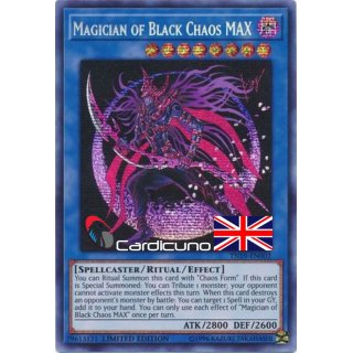 Magician of Black Chaos MAX, EN LA Prismatic Secret Rare TN19-EN002