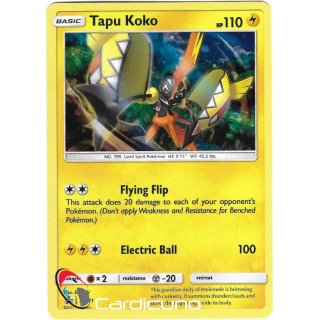 Tapu Koko SM31 Promo Holo Pokémon Sammelkarte Englisch