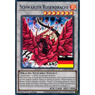 Schwarzer Rosendrache (Blau), DE 1A Ultra Rare LDS2-DE110