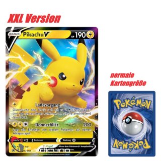 Pokemon Grandes cartes en allemand, grande carte Pokémon XXL