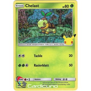 Chelast 4/25 Holo 25-Jahre Pokémon Sammelkarte - Deutsch - Cardicuno
