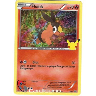 Floink 13/25 Holo 25-Jahre Pokémon Promo Deutsch Sammelkarte Cardicuno
