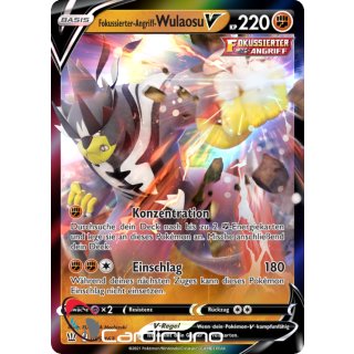 Fokussierter-Angriff-Wulaosu V 085/163 Kampfstile Deutsch Pokémon Sammelkarte Cardicuno
