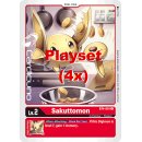 Sakuttomon BT4-001 U Playset (4x) EN Digimon BT4 Great Legend Sammelkarte
