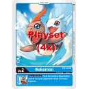 Bukamon BT4-002 U Playset (4x) EN Digimon BT4 Great...