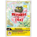 Koromon BT4-003 U Playset (4x) EN Digimon BT4 Great...