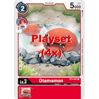 Otamamon BT4-007 C Playset (4x) EN Digimon BT4 Great Legend Sammelkarte