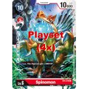 Spinomon BT4-018 U Playset (4x) EN Digimon BT4 Great...