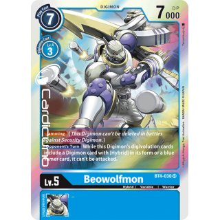 BeoWolfmon BT4-030 SR Super Rare EN Digimon BT4 Great Legend Sammelkarte
