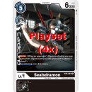 Sealsdramon BT4-067 U Playset (4x) EN Digimon BT4 Great...