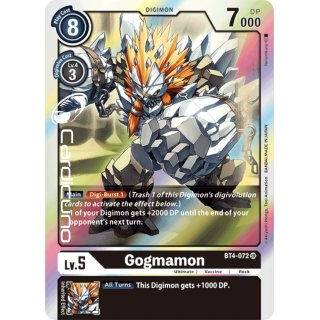 Gogmamon BT4-072 SR Super Rare EN Digimon BT4 Great Legend Sammelkarte