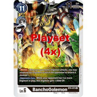 BanchoGolemon BT4-073 U Playset (4x) EN Digimon BT4 Great Legend Sammelkarte