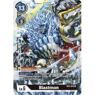 Blastmon BT4-075 SR Super Rare EN Digimon BT4 Great Legend Sammelkarte
