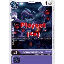 Soundbirdmon BT4-078 U Playset (4x) EN Digimon BT4 Great...