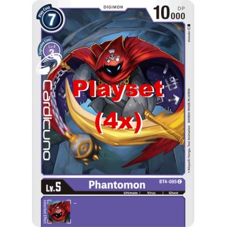 Phantomon BT4-085 C Playset (4x) EN Digimon BT4 Great Legend Sammelkarte