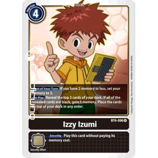 Izzy Izumi BT4-096 R Rare EN Digimon BT4 Great Legend Sammelkarte