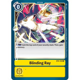 Blinding Ray BT4-104 R Rare EN Digimon BT4 Great Legend Sammelkarte