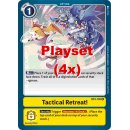 Tactical Retreat! BT4-105 U Playset (4x) EN Digimon BT4...