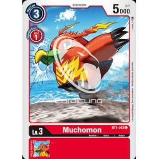Muchomon BT1-013 Playset (4x) EN Digimon Karte Rot