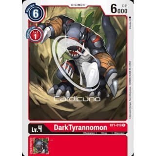 DarkTyrannomon BT1-019 Playset (4x) EN Digimon Karte Rot