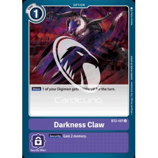 Darkness Claw BT2-107 Playset (4x) EN Digimon Karte Lila