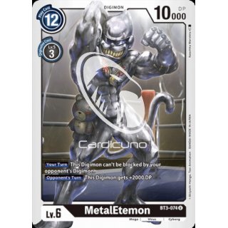 MetalEtemon BT3-074 Playset (4x) EN Digimon Karte Schwarz