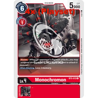 Monochromon BT5-012 Playset (4x) EN Digimon BT5 Battle Of Omni Sammelkarte