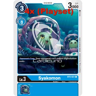 Syakomon BT5-021 Playset (4x) EN Digimon BT5 Battle Of Omni Sammelkarte