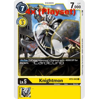 Knightmon BT5-042 Playset (4x) EN Digimon BT5 Battle Of Omni Sammelkarte