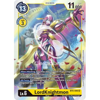 LordKnightmon BT5-045 SR EN Digimon BT5 Battle Of Omni Sammelkarte