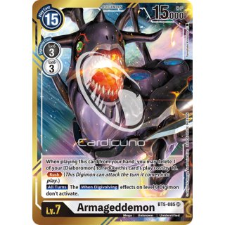 Armageddemon BT5-085 Alt SR EN Digimon BT5 Battle Of Omni Sammelkarte