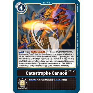 Catastrophe Cannon BT5-104 R EN Digimon BT5 Battle Of Omni Sammelkarte