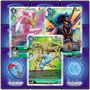 10 grüne Digimon Karten - wie ein Booster inkl. 1...