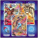 10 rote Digimon Karten - wie ein Booster inkl. 1 Rare...
