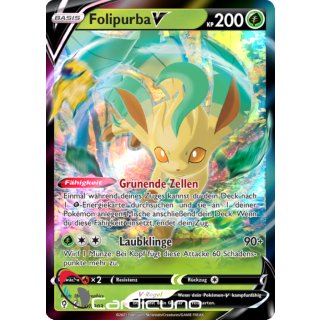 007/203 Folipurba V Drachenwandel Pokémon | Leafeon Sammelkarte Deutsch