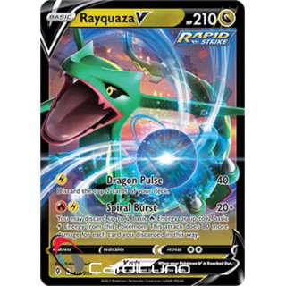 Rayquaza V 110/203 Evolving Skies Englisch Pokémon Sammelkarte