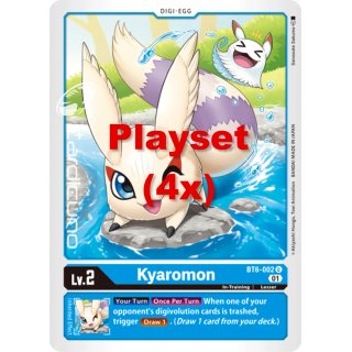 Kyaromon BT6-002 Playset (4x) EN Digimon BT6 Double Diamond Sammelkarte