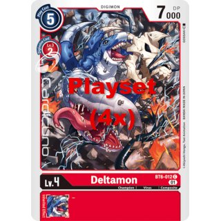 Deltamon BT6-012 Playset (4x) EN Digimon BT6 Double Diamond Sammelkarte