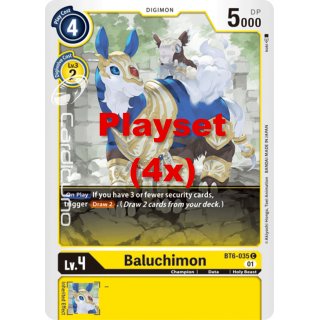 Baluchimon BT6-035 Playset (4x) EN Digimon BT6 Double Diamond Sammelkarte