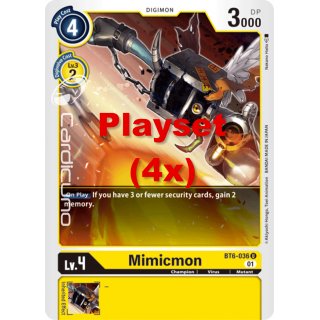 Mimicmon BT6-036 Playset (4x) EN Digimon BT6 Double Diamond Sammelkarte