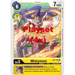 Mistymon BT6-040 Playset (4x) EN Digimon BT6 Double Diamond Sammelkarte