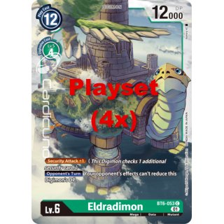 Eldradimon BT6-053 Playset (4x) EN Digimon BT6 Double Diamond Sammelkarte