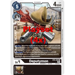 Deputymon BT6-060 Playset (4x) EN Digimon BT6 Double Diamond Sammelkarte