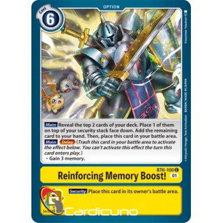 Reinforcing Memory Boost! BT6-100 EN Digimon BT6 Double Diamond Sammelkarte