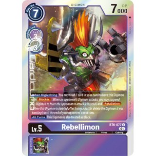 Rebellimon BT6-077 EN Digimon BT6 Double Diamond Sammelkarte