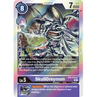 SkullGreymon BT6-078 EN Digimon BT6 Double Diamond Sammelkarte