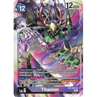 Titamon BT6-081 EN Digimon BT6 Double Diamond Sammelkarte